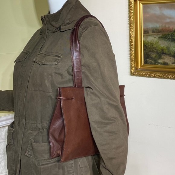 Vintage 90’s Liz Claiborne Leather Shoulder Bag - Picture 6 of 8